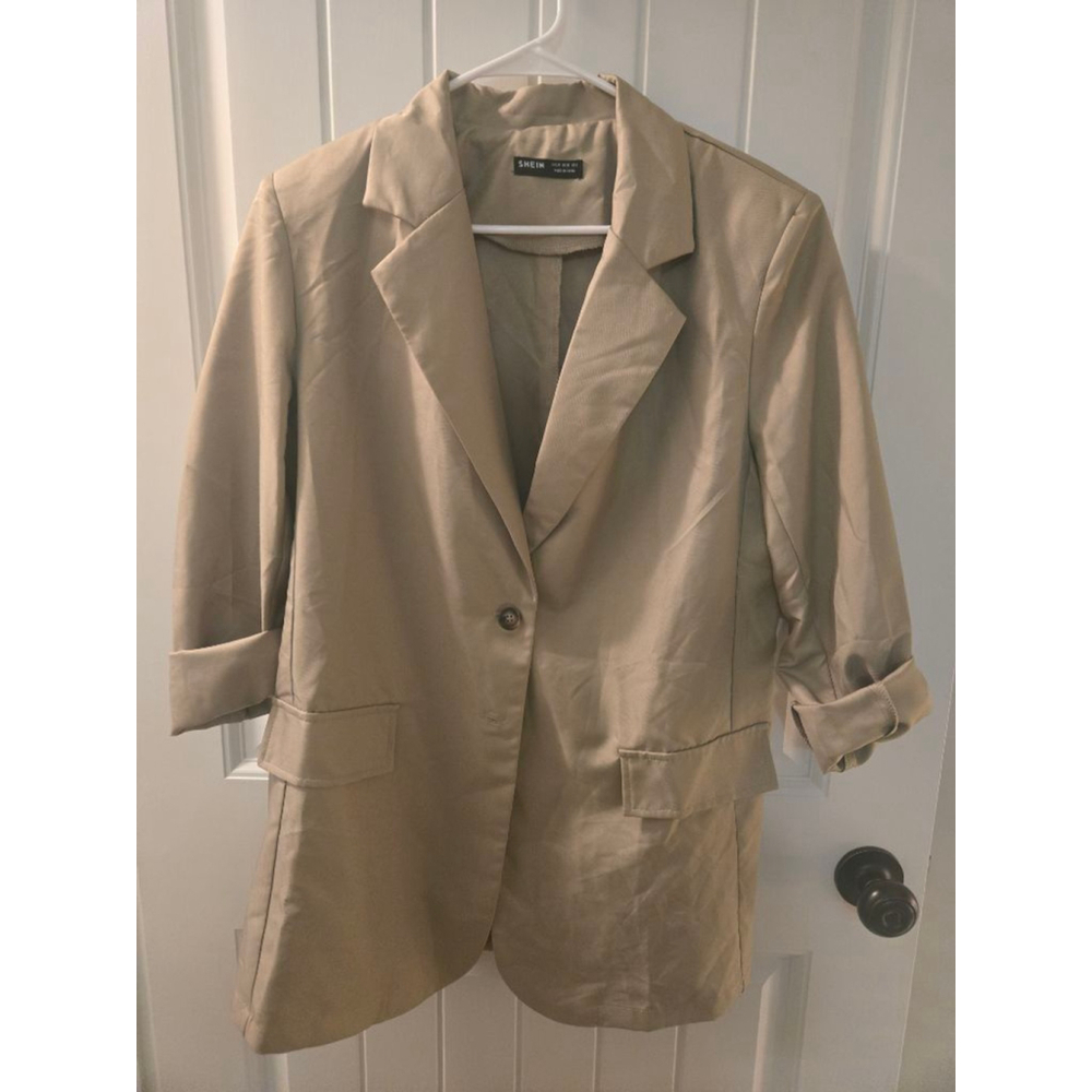 Women's SHEIN Khaki Olive Blazer
